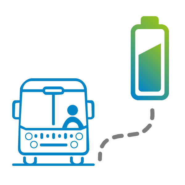 Bus électrique icone