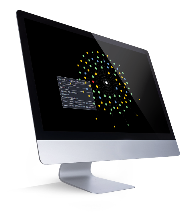 Passenger journey flow display on a computer screen